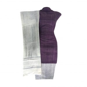 Khadi Dress Handloom Cotton Material for Women : Purple | BDM721