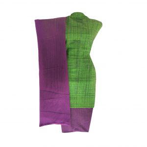 Khadi Dress Handloom Cotton Material for Women : Green | BDM726